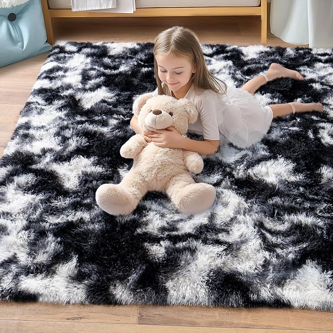 Large Area Rug for Living Room 10x14, Fluffy Shag Rug - Image 7