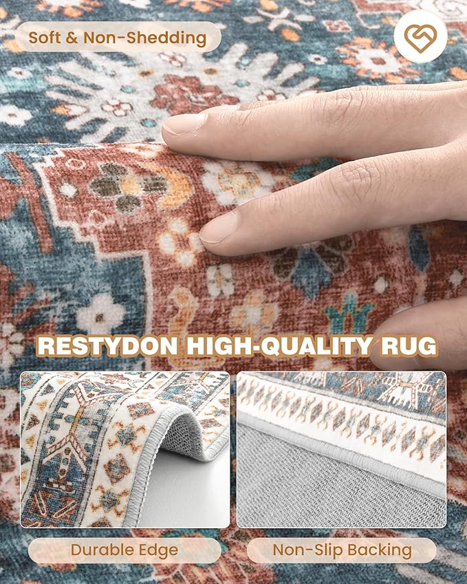 2x5 Rug Runner Non-Slip Washable Rugs - Image 7
