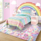 5x7 Rainbow Fluffy Soft Area Rug Non-Slip - Image 7