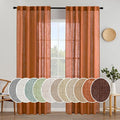 MIULEE Orange Fall Curtains 52x84 Inch 2 Panels by MIULEE