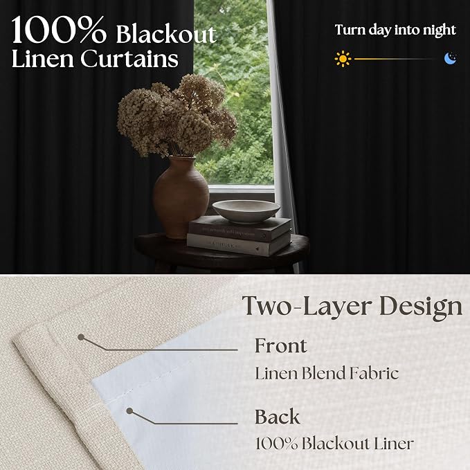 102 Inch Pinch Pleated Blackout Curtains - Image 2