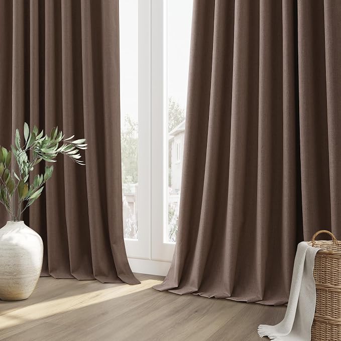 100% Blackout Curtains 102 Inch Length 2 Panels Set - Image 10