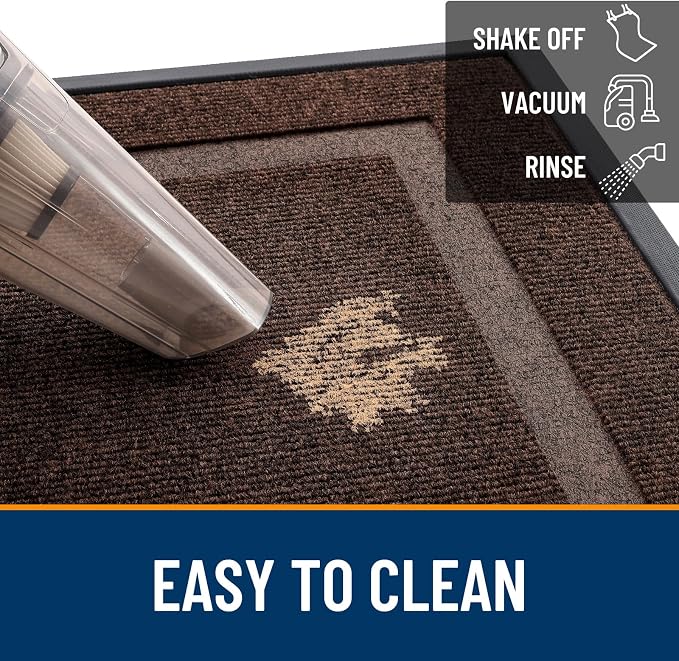 OLANLY Front Door Mat Outside 35x23, All-Season Heavy-Duty Rubber Doormat | - Image 7