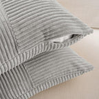 Fancy Homi 2 Packs Grey Long Lumbar Decorative Throw Pillow Covers 16x24 Inch - Image 4