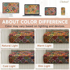 CALBODE 12Pcs Stretch Patio Cushion Cover, Bohemian Geometric Pattern | - Image 6