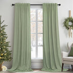 Sage Green Curtains 96 Inches Long by Pitalk