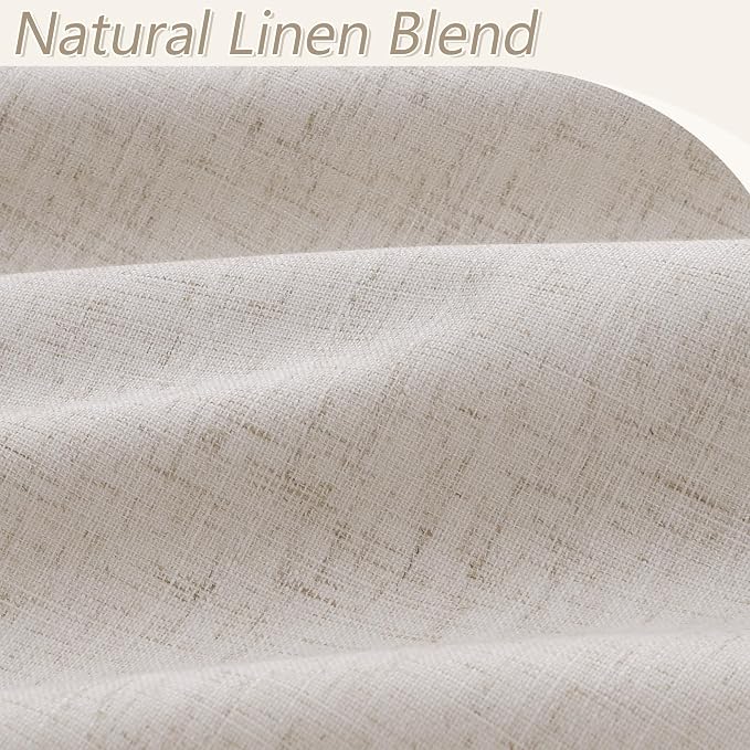 100% Blackout Curtains 102 Inch Length 2 Panels Set - Image 3