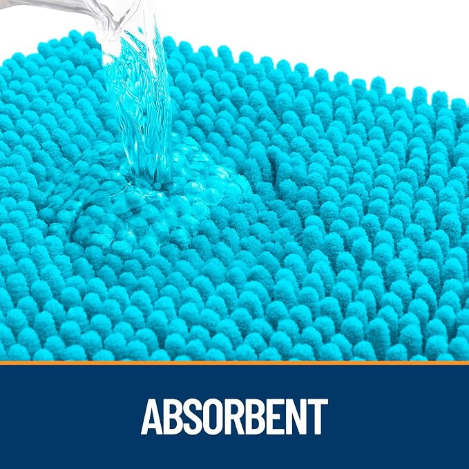 OLANLY Dog Door Mat for Muddy Paws 32x20, Super Absorbent Chenille Mud Mat | - Image 3