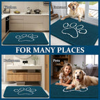 OLANLY Dog Door Mat for Muddy Paws 35x24, Paw Print Design Chenille Mud Mat | - Image 8