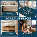 OLANLY Dog Door Mat for Muddy Paws 59x20, Paw Print Design Chenille Mud Mat | - Image 8