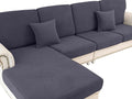 LA MEACK Couch Cushion Covers for Sectional Sofa L Shape Washable Separate Seat by LA+MEACK