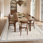 cotiled 6x9 Area Rugs for Living Room: Boho Washable Rug for Dining Room | - Image 7