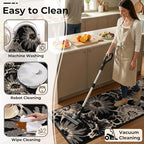 Findosom Hallway Runner Rug 3x10, Non Slip High-Low Textured Floral Washable - Image 6