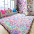4x6 Rainbow Fluffy Soft Plush Area Rugs - Image 4