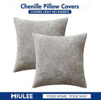 MIULEE Decorative Couch Throw Pillow Covers 20x20 Inch Light Gray 2 Pack | - Image 7