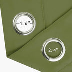 Olive Green Blackout Curtains 42 x 63 Inch Length/Set of 2 Curtain - Image 6