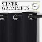 NICETOWN Bathroom Blackout Curtains and Drapes, 2 Panels, 55 inches Wide by 57 - Image 2