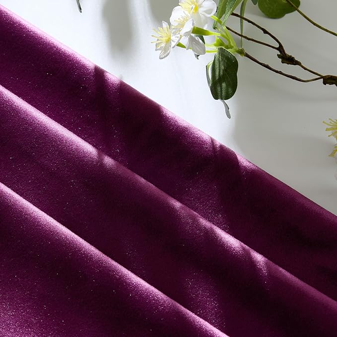 GIGIZAZA Velvet Pillow Covers 20x20 Decorative Pillows Pack of 2 Purple | Throw - Image 4
