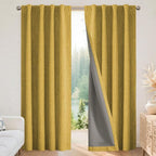 Joydeco Linen Blackout Curtains by JOYDECO