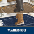 OLANLY Front Door Mat Outside 35x23, All-Season Heavy-Duty Rubber Doormat | - Image 4