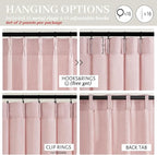 Light Pink Pinch Pleated Curtains 90 Inches Long - Image 5