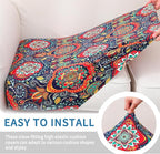 Printed Couch Cushion Covers, Floral Cushion Covers, Magic Sofa Covers Washable - Image 4