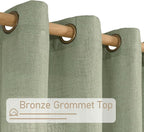 60 Inch Semi Sheer Linen Curtains - Image 2