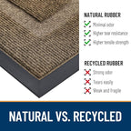 OLANLY Half Circle Front Door Mat Outside 47x32 All-Season Rubber Doormat | - Image 4