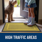 OLANLY Front Door Mat Outside 59x34, All-Season Heavy-Duty Rubber Doormat | - Image 6