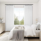 Topfinel 96 Inches Long Pinch Pleated Semi Sheer Curtains - Image 6