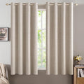 MIULEE 100% Blackout Linen Curtains by MIULEE