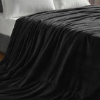 BEDELITE Fleece Blanket Soft Plush Oversized Bed Blanket Black 120"x120" | - Image 8