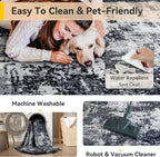 RELEANY Washable 9'x12' Abstract Area Rug - Image 4