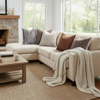 decorUhome Fall Faux Fur Throw Pillow Covers 20x20 Set of 2 Beige White | - Image 7