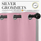 NICETOWN Window Curtain Panels, Thermal Insulated Solid Grommet Blackout - Image 2