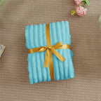 BEDELITE Ribbed Twin Blanket for Couch & Bed, Sky Blue, Warm Yet Lightweight - Image 7