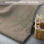 Pitalk Taupe Linen Curtains 63 Inch Length 2 Panels Soft Thick Linen Textured - Image 7