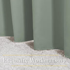 NICETOWN Blackout Bedroom Sage Green Curtains 96 inches Long, Energy Saving - Image 4