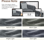 2 Pieces Sectional Couch Covers L Shaped Cover XXXL Dark Gray | Thick Washable - Image 8