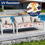 Smiry Waterproof Patio Cushion Covers, Stretch Outdoor Furniture Covers | Couch - Image 4