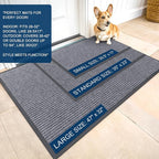 OLANLY Front Door Mat 47x32, Waterproof Heavy-Duty Indoor Outdoor Doormat | - Image 2