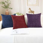 CaliTime Decorative Couch Throw Pillow Covers 26 X 16 Inches Navy Blue | Pack - Image 5