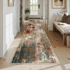 RELEANY Washable Runner 2'6"x14' Abstract Area Rug - Image 7