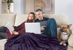 Utopia Bedding Ultra Soft Fleece Bed Blanket Full Size Purple | Microfiber - Image 5