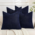 Set of 4 Soft Textured Decorative Throw Pillow Covers 22x22 Inch Cozy Farmhouse by Cozoomy