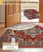 RELEANY Washable Area Rug, Large 9'x12', Water Repellent, Pet Friendly - Image 5