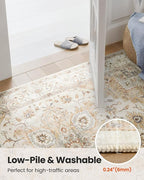 AMADA HOMEFURNISHING 3x5 Washable Area Rug, Low-Profile Entryway Rug - Image 7