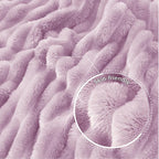 Exclusivo Mezcla Striped Twin Size Fleece Blanket - Image 5