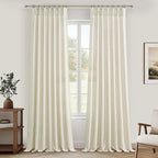 Extra Long Floor to Ceiling Drapes 108 Inches Long 2 Panels Set by PleatedDrapes