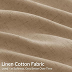 Sand Beige Curtains 63 Inch Length - Image 4